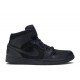 AIR JORDAN 1 MID TRIPLE BLACK  554724 011