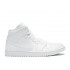 AIR JORDAN 1 MID TRIPLE WHITE  554724 130