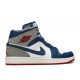 AIR JORDAN 1 MID TRUE BLUE  554724 107