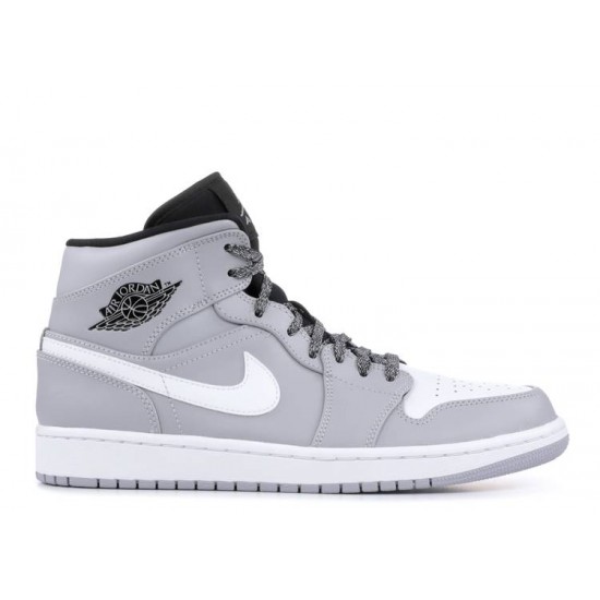 AIR JORDAN 1 MID WOLF GREY  554724 046