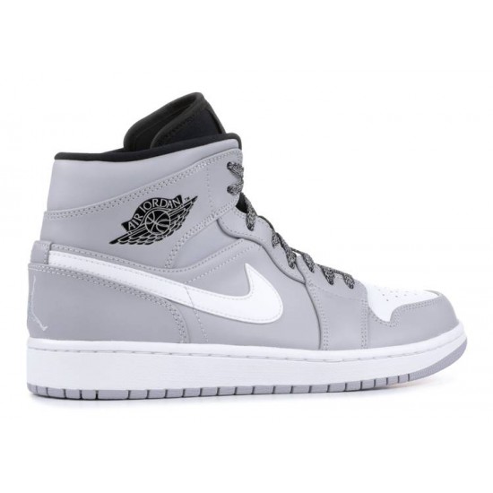 AIR JORDAN 1 MID WOLF GREY  554724 046