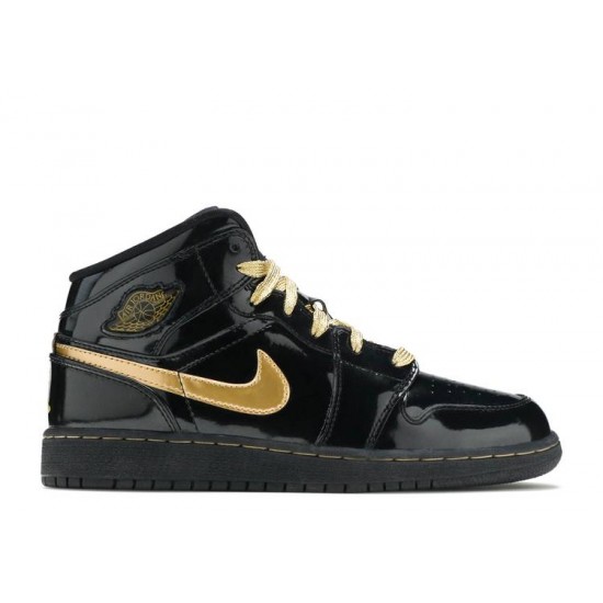 AIR JORDAN 1 PHAT GS BLACK METALLIC GOLD  364781 001