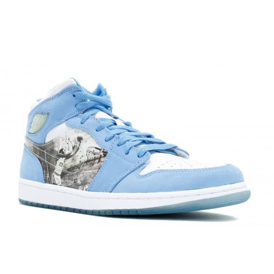 AIR JORDAN 1 RETRO ALPHA WHITE UNIVERSITY BLUE  316269 142