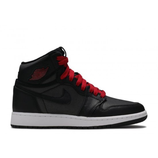 AIR JORDAN 1 RETRO HIGH OG BG BLACK GYM RED  575441 060