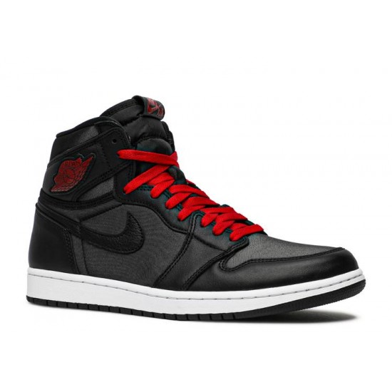 AIR JORDAN 1 RETRO HIGH OG BLACK GYM RED  555088 060