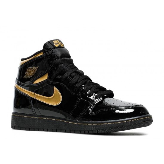 AIR JORDAN 1 RETRO HIGH OG BLACK METALLIC GOLD  555088 032