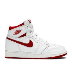 AIR JORDAN 1 RETRO HIGH OG GS METALLIC RED  575441 103