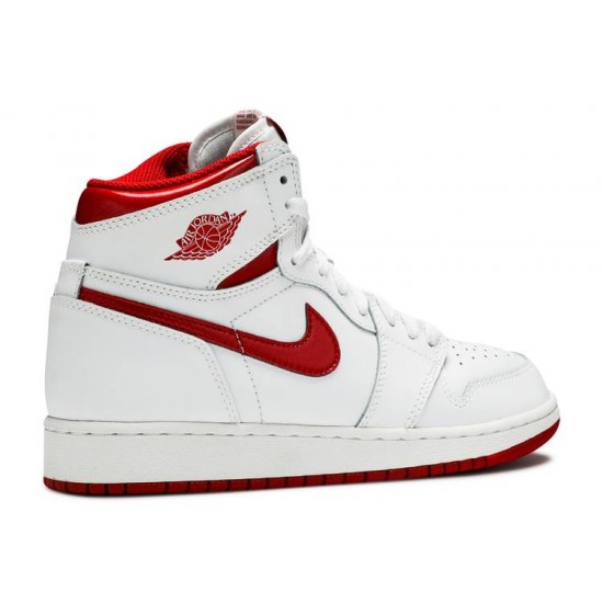 AIR JORDAN 1 RETRO HIGH OG GS METALLIC RED  575441 103