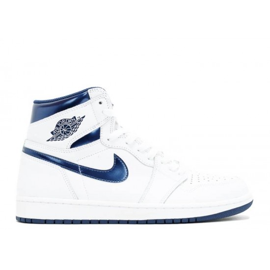 AIR JORDAN 1 RETRO HIGH OG METALLIC NAVY  555088 106