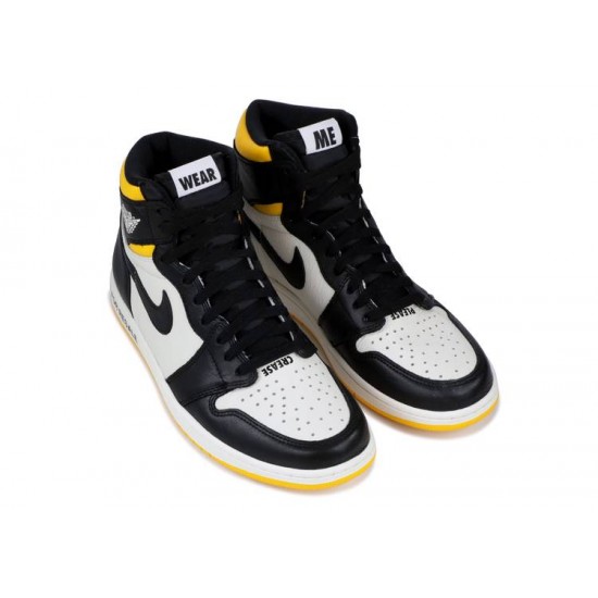 AIR JORDAN 1 RETRO HIGH OG NRG NOT FOR RESALE YELLOW  861428 106