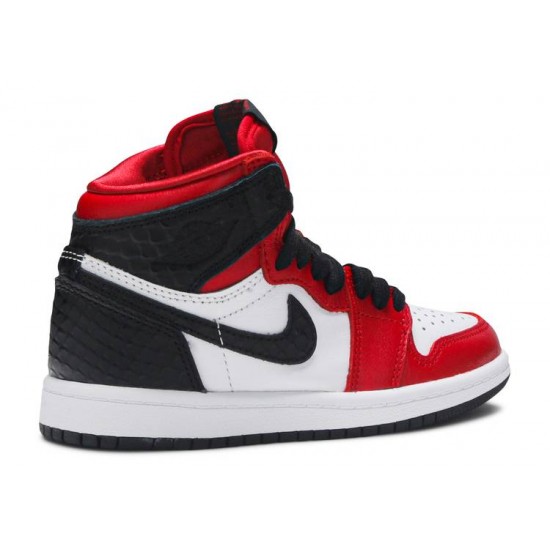 AIR JORDAN 1 RETRO HIGH OG PS SATIN RED  cu0449 601