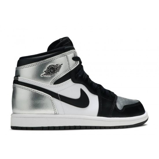 AIR JORDAN 1 RETRO HIGH OG PS SILVER TOE  cu0449 001