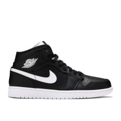 AIR JORDAN 1 RETRO MID BLACK WHITE  554724 038