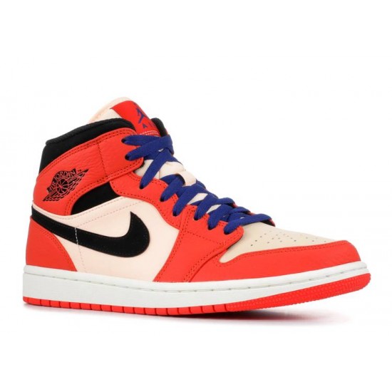 AIR JORDAN 1 RETRO MID SE TEAM ORANGE  852542 800