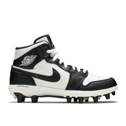 JORDAN 1 MID TD CLEAT BLACK WHITE  ar5604 100