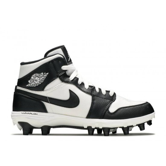 JORDAN 1 MID TD CLEAT BLACK WHITE  ar5604 100