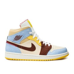 MAISON CHATEAU ROUGE X AIR JORDAN 1 MID SE FEARLESS  cu2803 200