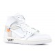 OFF WHITE X AIR JORDAN 1 RETRO HIGH OG BG WHITE 2018  aq8296 100