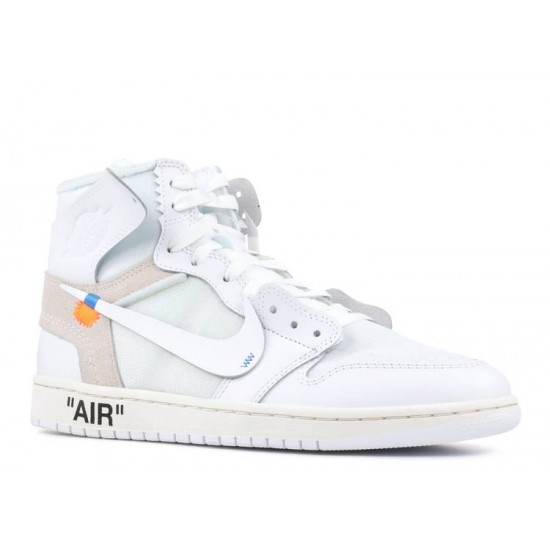 OFF WHITE X AIR JORDAN 1 RETRO HIGH OG WHITE 2018  aq0818 100