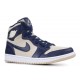 WMNS AIR JORDAN 1 HIGH NAVY CREAM  aq9131 401