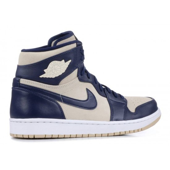 WMNS AIR JORDAN 1 HIGH NAVY CREAM  aq9131 401