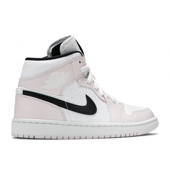 WMNS AIR JORDAN 1 MID BARELY ROSE  bq6472 500