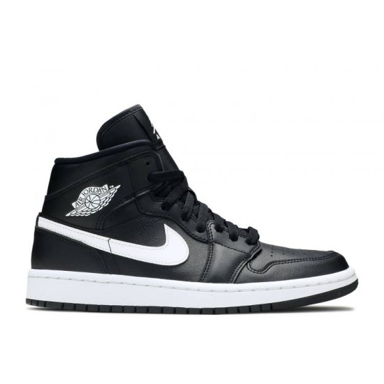 WMNS AIR JORDAN 1 MID BLACK WHITE  bq6472 011