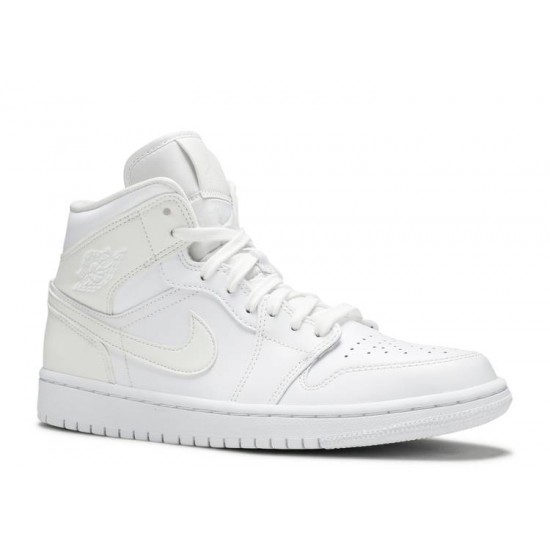 WMNS AIR JORDAN 1 MID WHITE IVORY  bq6472 112