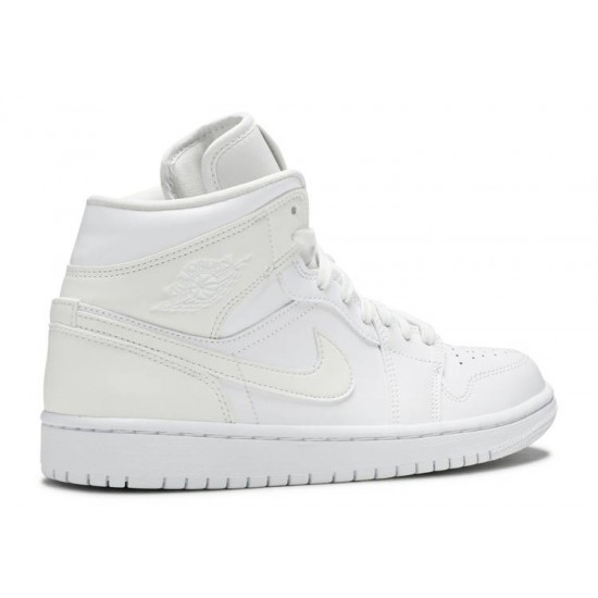 WMNS AIR JORDAN 1 MID WHITE IVORY  bq6472 112