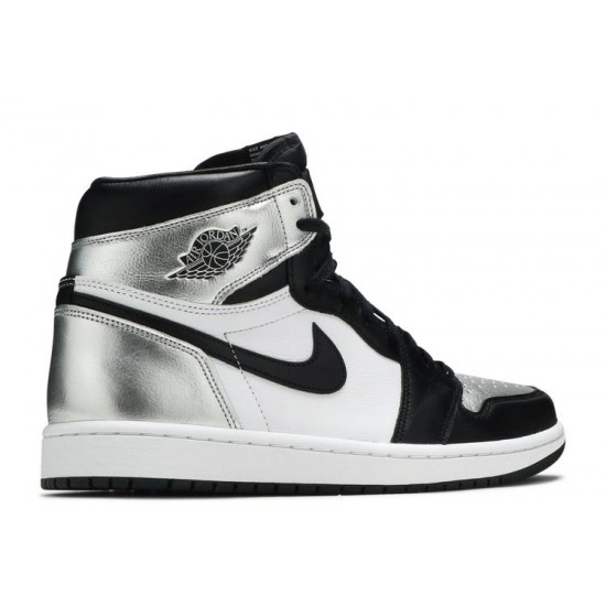 WMNS AIR JORDAN 1 RETRO HIGH OG SILVER TOE  cd0461 001