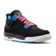 AIR JORDAN 4 RETRO GS BLACK VIVID PINK 487724 019