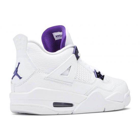 AIR JORDAN 4 RETRO GS PURPLE METALLIC 408452 115