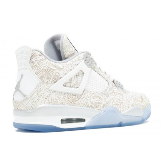 AIR JORDAN 4 RETRO LASER White 705333 105