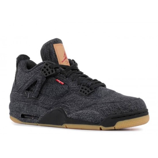 LEVIS X AIR JORDAN 4 RETRO BLACK DENIM ao2571 001