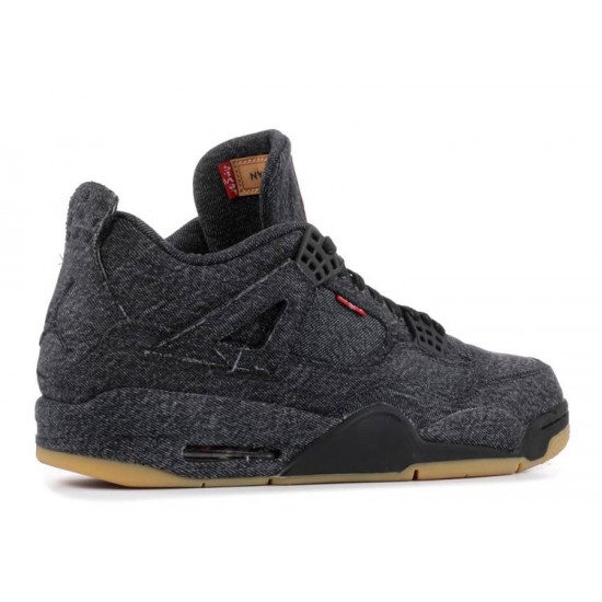 LEVIS X AIR JORDAN 4 RETRO BLACK DENIM ao2571 001