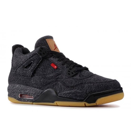 LEVIS X AIR JORDAN 4 RETRO GS BLACK DENIM aq9103 001