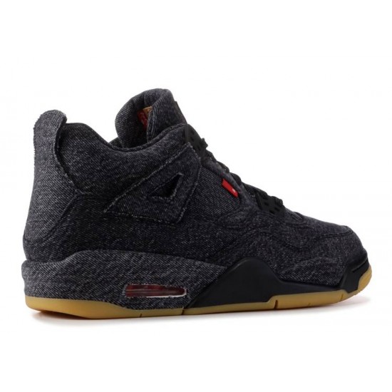 LEVIS X AIR JORDAN 4 RETRO GS BLACK DENIM aq9103 001