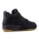 LEVIS X AIR JORDAN 4 RETRO GS BLACK DENIM aq9103 001