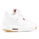 LEVIS X AIR JORDAN 4 RETRO GS WHITE DENIM aq9103 100