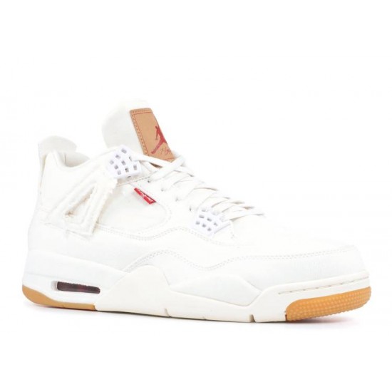 LEVIS X AIR JORDAN 4 RETRO WHITE DENIM ao2571 100