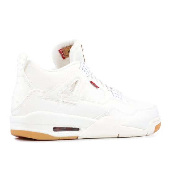 LEVIS X AIR JORDAN 4 RETRO WHITE DENIM ao2571 100