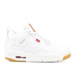 LEVIS X AIR JORDAN 4 RETRO GS WHITE DENIM aq9103 100