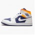 Nike Jordan 1 Mid Royal Blue Laser Orange 554724-131 AJ1 Shoes