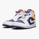 Nike Jordan 1 Mid Royal Blue Laser Orange 554724-131 AJ1 Shoes