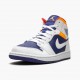 Nike Jordan 1 Mid Royal Blue Laser Orange 554724-131 AJ1 Shoes