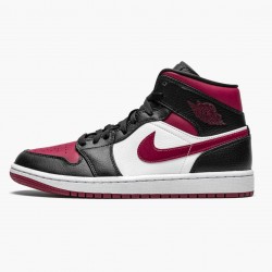 Nike Jordan 1 Mid Bred Toe 554724-066 AJ1 Shoes