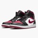 Nike Jordan 1 Mid Bred Toe 554724-066 AJ1 Shoes