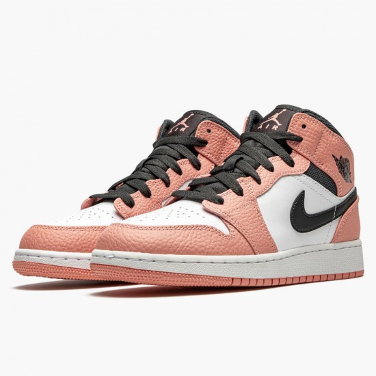 Nike Jordan 1 Mid Pink Quartz 555112-603 AJ1 Shoes