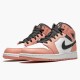 Nike Jordan 1 Mid Pink Quartz 555112-603 AJ1 Shoes