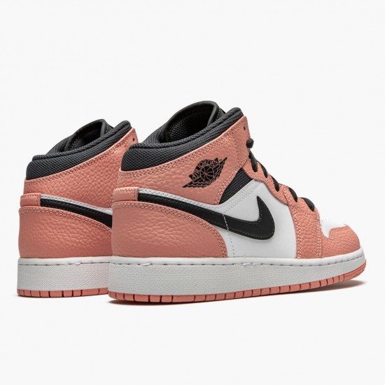 Nike Jordan 1 Mid Pink Quartz 555112-603 AJ1 Shoes